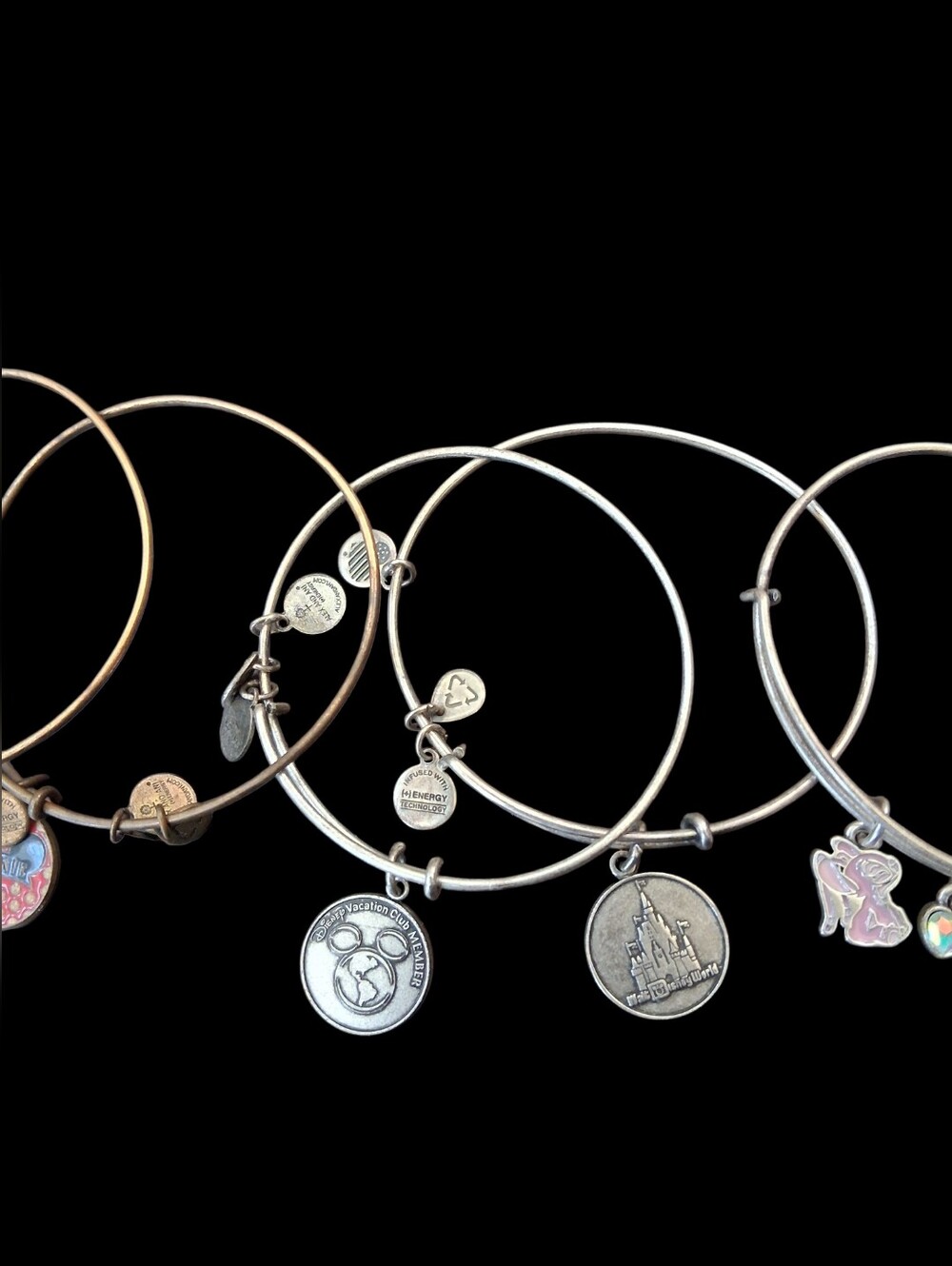 50 Alex and Ani Bracelet Lot Disney Charm Bangles Mixed Styles AS-IS Reseller - Picture 12 of 16